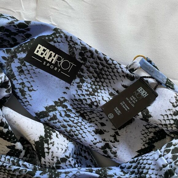 Beach Riot Snakeskin Yoga Bra Top / Bikini Top - Picture 7 of 7